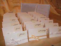 Оформляем свадебный стол: банкетные карточки на держателях